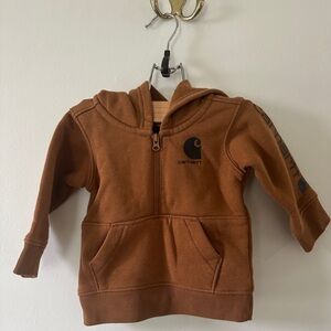 Baby Carhartt Long Sleeve Half-Zip Hoodie